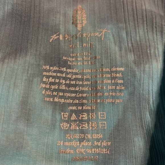 ree People Movement Good Karma Leggings Womens M/L High Rise Tie Dye Ozark Mist - Picture 6 of 6